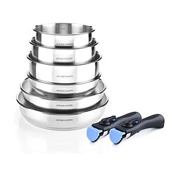 Arthur martin Batterie de cuisine 8 pièces inox