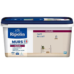 Ripolin Peinture d'intérieur, Café au Lait, 2,5 L, Velours, Haute Opacité, Lavable