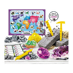 Lisciani Giochi Découverte des minéraux - Kit Scientifique - I'M A GENIUS POCKET - Bloc a creuser