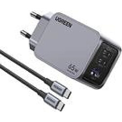 Chargeur Ugreen Nexode Pro 65W GaN avec câble USB-C (25871)