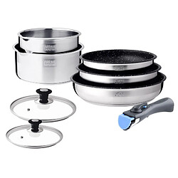 Batterie de cuisine 8 pièces en acier inoxydable Arthur Martin AM0454