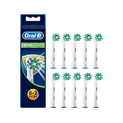 Oral-b têtes de brosse à dents CrossAction - 10 unités