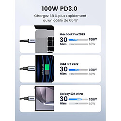 Acheter UGreen câble usb-c renforcé 1m 100w charge rapide noir