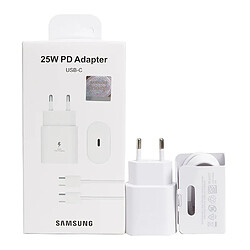 Chargeur Samsung d'origine 25 W pour Galaxy S22 S21 Note 20 5G, chargeur ultra rapide, chargeur USB PD Type C pour A52 A72~00432