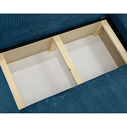 Bestmobilier Naomi canapé d'angle convertible - Bleu pas cher