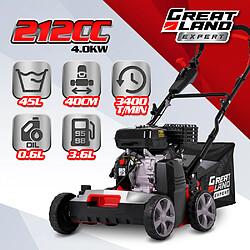 Greatland Scarificateur émousseur thermique 212cc - Largeur de travail 40cm