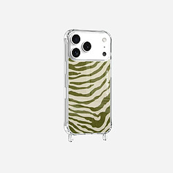 LaCoqueFrançaise Coque imprimée La coque Française MagSafe Zèbre avec anneau Vert pour iPhone 17 Pro Max