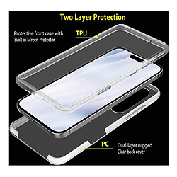 Htdmobiles Coque pour Apple iPhone 17 - housse etui silicone gel fine 360 integrale (avant et arriere) + film ecran - TRANSPARENT