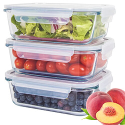 Avis Ensemble de boite de conservation en verre 3 pièces Classbach C-FHD4020G