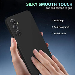 Kit De Film Hydrogel À Coque Complète Avant + Coque En Silicone Liquide + Support Magnétique PHONECARE Pour Samsung Galaxy A17 4G - Noir pas cher