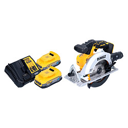 DeWalt DCS 565 E2 Scie circulaire 18 V 165 mm Brushless + 2x Powerstack batterie 1,7 Ah + chargeur