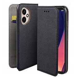 Htdmobiles Housse etui portefeuille avec coque interieure en silicone pour Honor 400 5G + film ecran - NOIR MAGNET