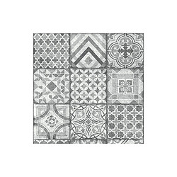 Nappe toile cirée ronde Manhattan - Gris