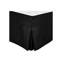 Cache sommier - HOME LINGE PASSION - 140 x 190 cm + 30 cm - Noir