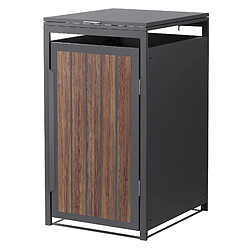 ML-Design Abri pour poubelles Habillage pour poubelles 240L Abri pour poubelles 68x80x120