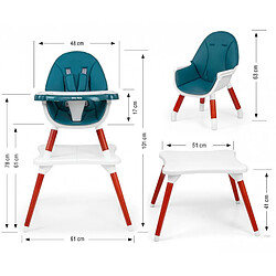 Milly mally chaise haute bébé Malmo - vert foncé