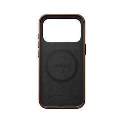 Nomad Coque pour iPhone 17 Pro MagSafe en Cuir Traditional Antichocs Marron pas cher