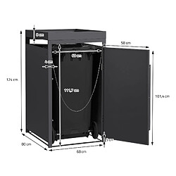 ML-Design Abri pour poubelles Abri pour poubelles Habillage pour poubelles Caisse à plante