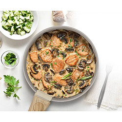 Acheter Batterie de cuisine 5 pièces poignée amovible Taupe Arthur Martin AM9192