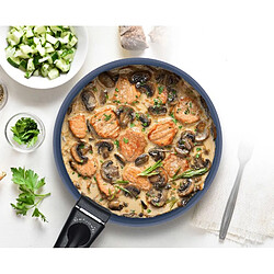 Batterie de cuisine 5 pièces poignée amovible Bleu Arthur Martin AM8896 pas cher