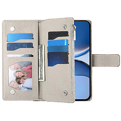 Acheter Flip Étui Pour Xiaomi POCO F6 5G Élégant Portefeuille Fentes pour cartes Étui en cuir GANGXUN Blanc