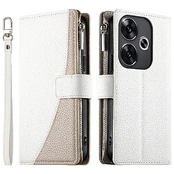 Avis Flip Étui Pour Xiaomi POCO F6 5G Élégant Portefeuille Fentes pour cartes Étui en cuir GANGXUN Blanc