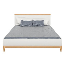 Avis Lit en bois avec coffre VISBY LIVIA HIGH BC (coffre à linge de lit) 140X200 cm