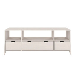 Visby Meuble TV en bois - Blanc