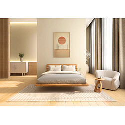 Acheter Visby Lit flottant en hêtre massif JAPANDIC / 140x200 cm, couleur naturelle