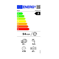 Bosch SMS6ECC12E - Inox noir pas cher