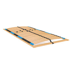 Visby Sommier à lattes relaxation - Bois clair