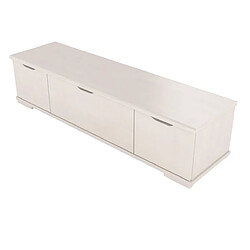 Avis Visby Meuble TV en bois - Blanc