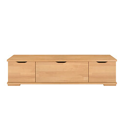 Visby Meuble TV bois hêtre - Naturel