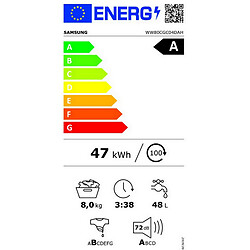 Acheter Samsung WW80CGC04DAH - Blanc