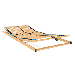 Visby Sommier à lattes relaxation - Bois clair