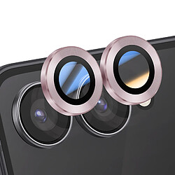 Enkay Protection d'Objectif Caméra pour Galaxy Z Flip 7 Double lentille Rose