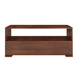 Visby Meuble TV Sandema en bois - Noyer