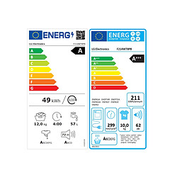 Lave-linge 12 kg + sèche-linge 10 kg - F 214 WT 8 PB - LG