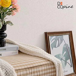 Decopine Papier Peint 3D Auto-adhésif en Relief – Blanc – Étanche et Décoratif