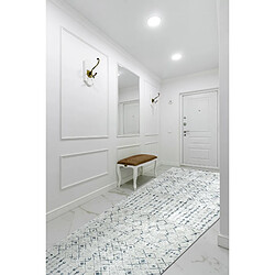 Avis RUGSX TAPIS DE COULOIR antidérapant LOTUS OASIS 43570 Boho beige lavable 80cm 80x530 cm