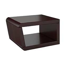 Visby Table de nuit en hêtre massif - Bois foncé