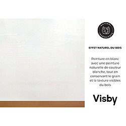 Visby Coiffeuse LIVIA avec miroir - Blanc