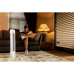 Acheter Ventilateur Tour 45W pivotant Blanc Maxxhome FT-75