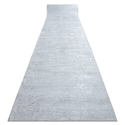 RUGSX TAPIS DE COULOIR antidérapant LOTUS SMOOTH 52421 Mélange gris lavable 80cm 80x520 cm 