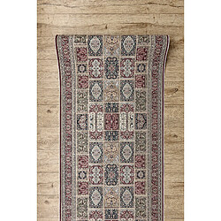 Acheter RUGSX TAPIS DE COULOIR antidérapant LOTUS CASSETTES 39980 Oriental beige rouge lavable 60cm 60x900 cm