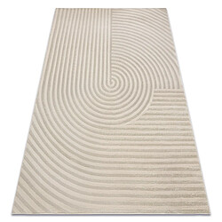RUGSX Tapis BALANCE 1921 taupe - Géométrique, structurel, glamour 80x150 cm