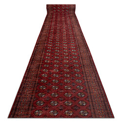 RUGSX TAPIS DE COULOIR antidérapant LOTUS BUCHARA 30250 Classique rouge lavable 100cm 100x160 cm 