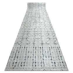 RUGSX TAPIS DE COULOIR antidérapant LOTUS OASIS 43570 Boho beige lavable 60cm 60x1350 cm 