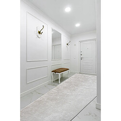 Avis RUGSX TAPIS DE COULOIR antidérapant LOTUS SMOOTH 52420 Mélange beige lavable 120cm 120x360 cm