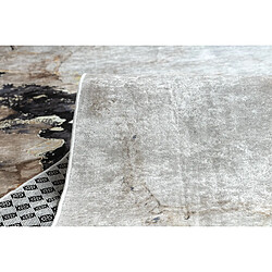 RUGSX TAPIS DE COULOIR antidérapant LOTUS SHADOWS 37550 Abstraction beige gris lavable 120cm 120x360 cm pas cher